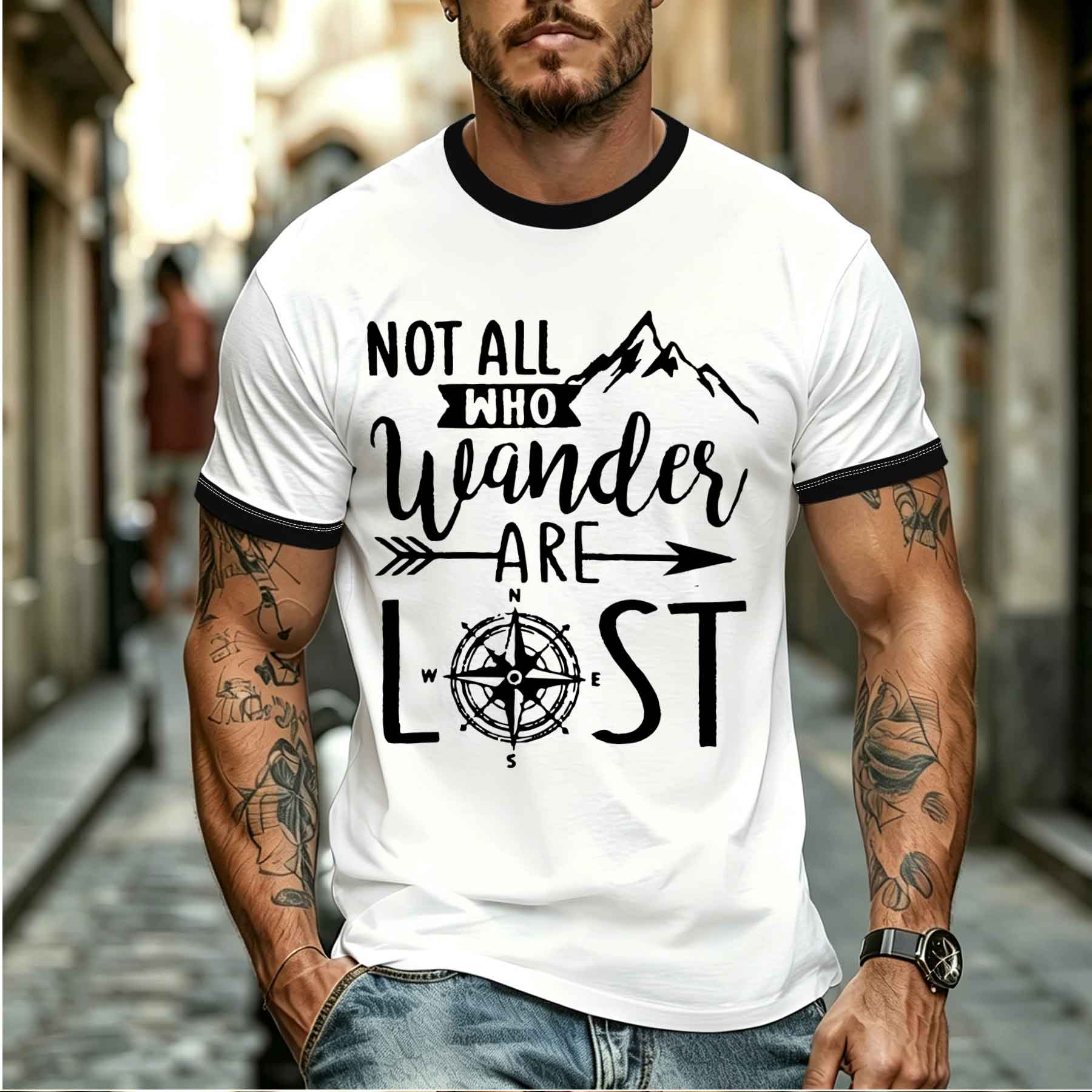 Outdoor Adventure Quotes Short - Nowy model koszulki na rok 2026,