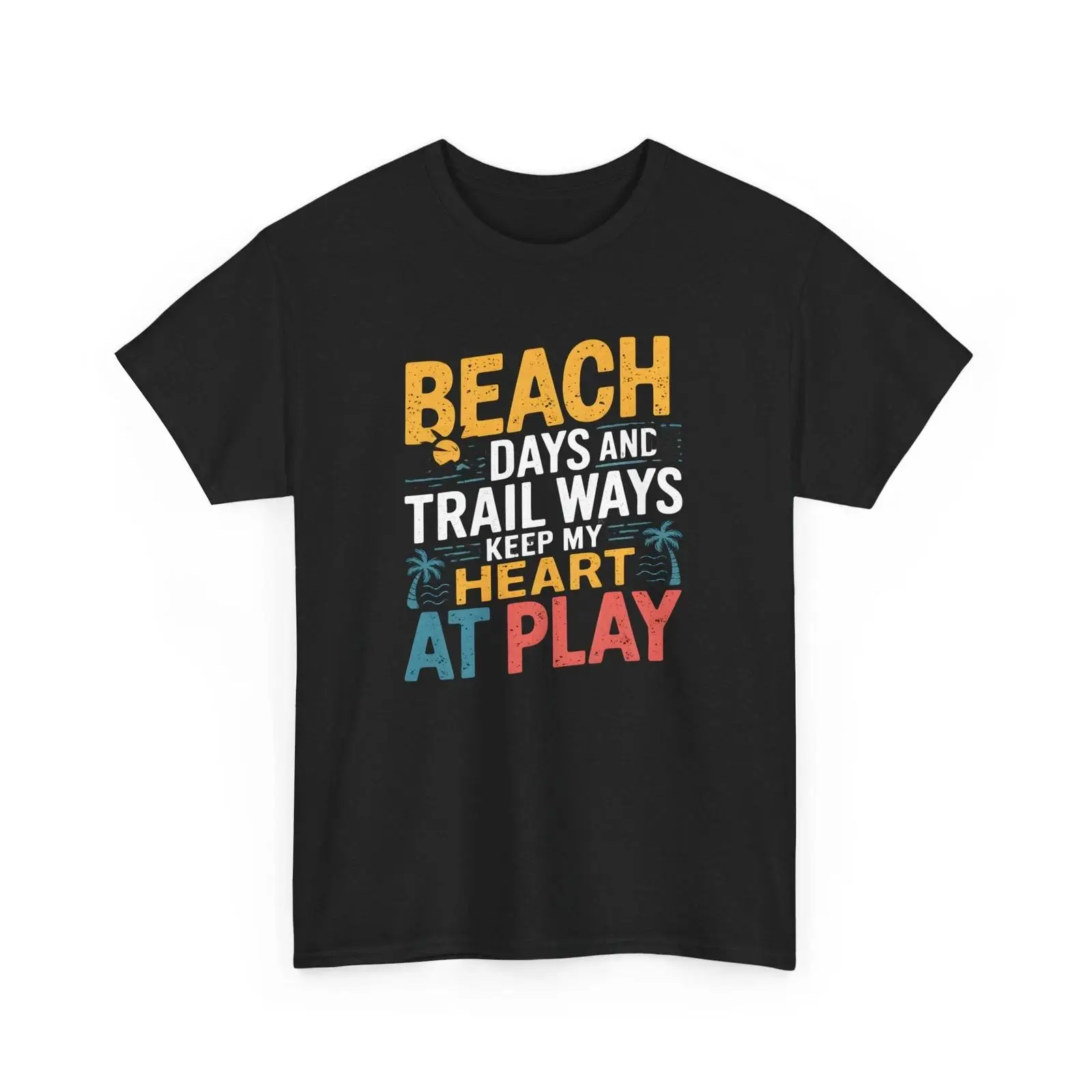 Outdoor Adventure Quotes Short - Koszulka Dni na Plaży Ścieżki i