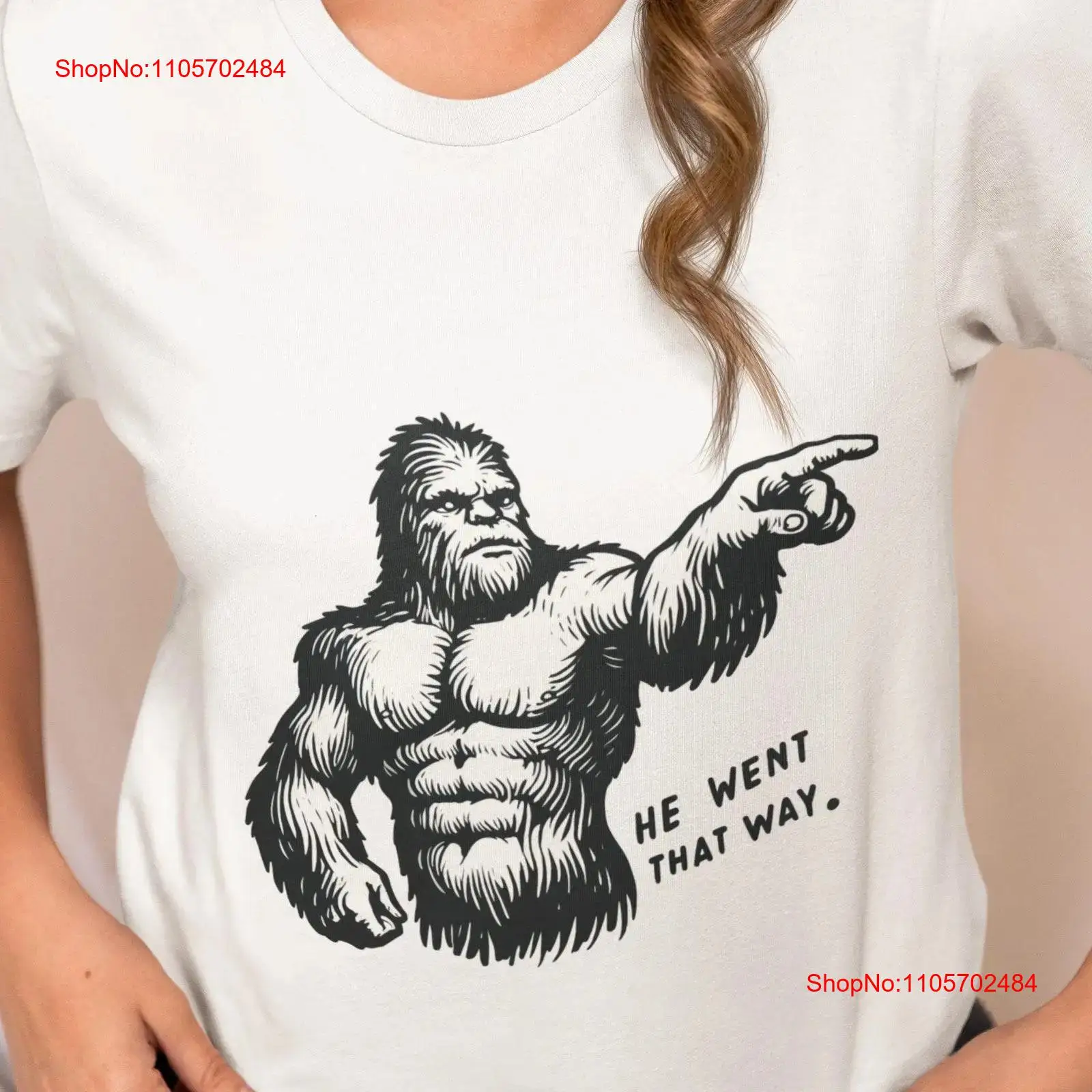Outdoor Adventure Ideas - Koszulka z muskularnym Bigfootem, śmieszny Sasquatch,