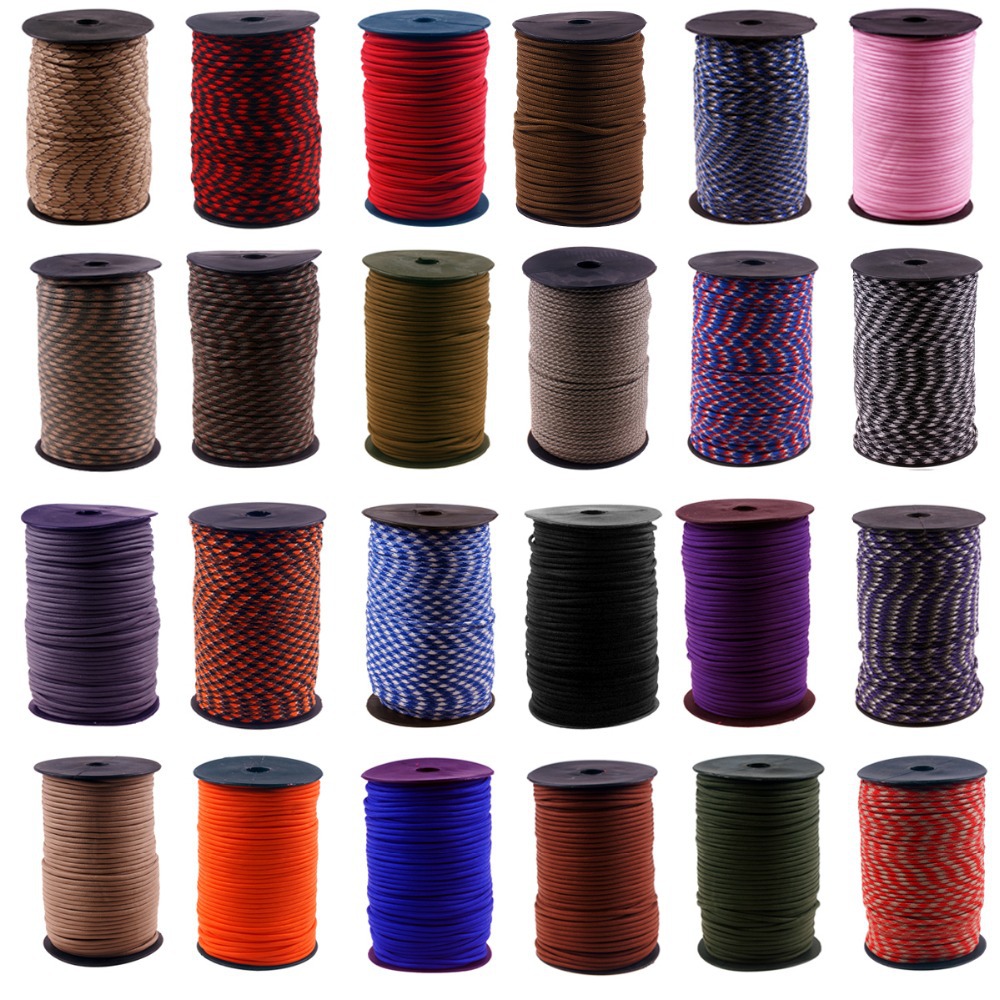 Paracord 550 Feet - 100 metrów (320 stóp) szpula 550