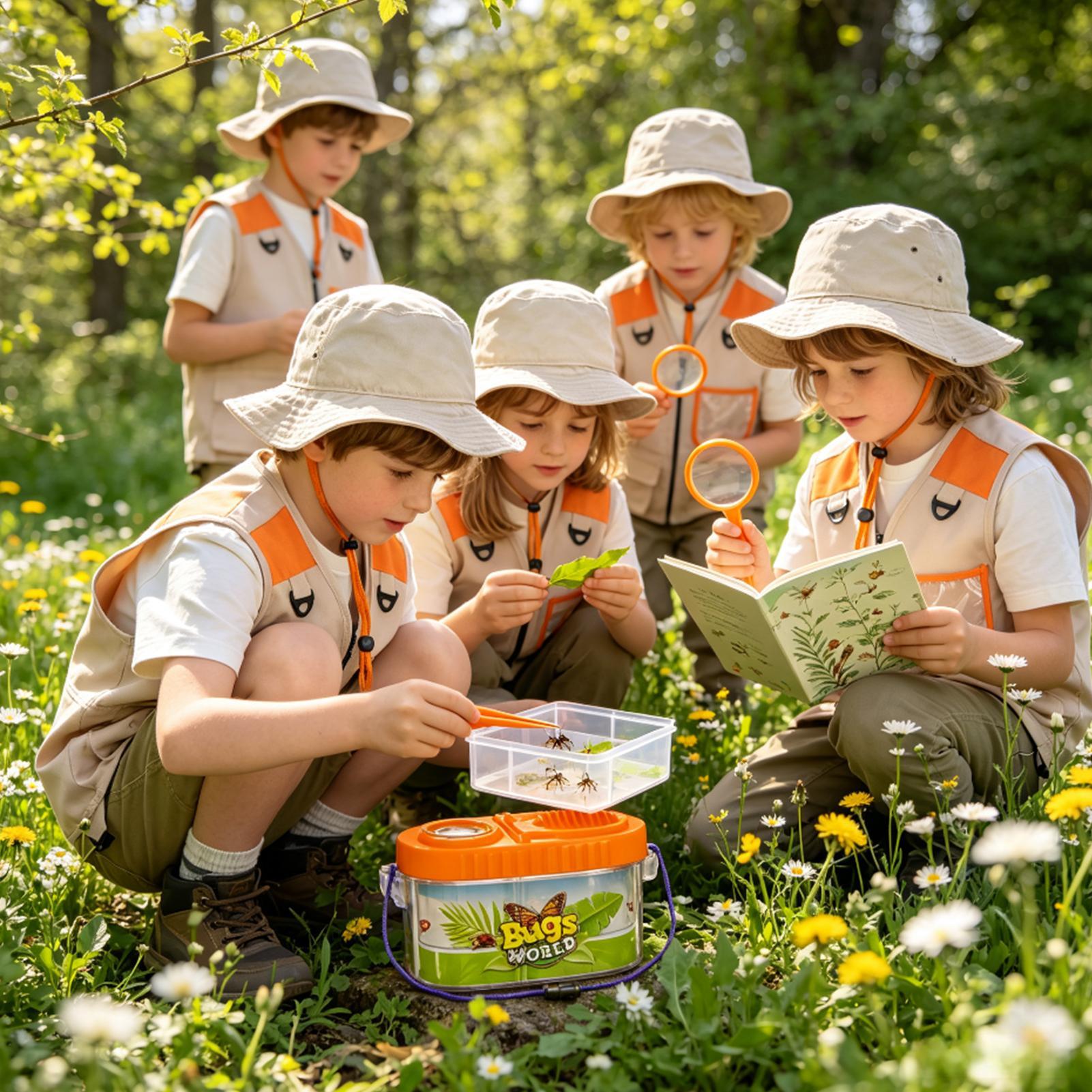 Outdoor Adventure Girls - Zestaw przygodowy dla dzieci z lupą