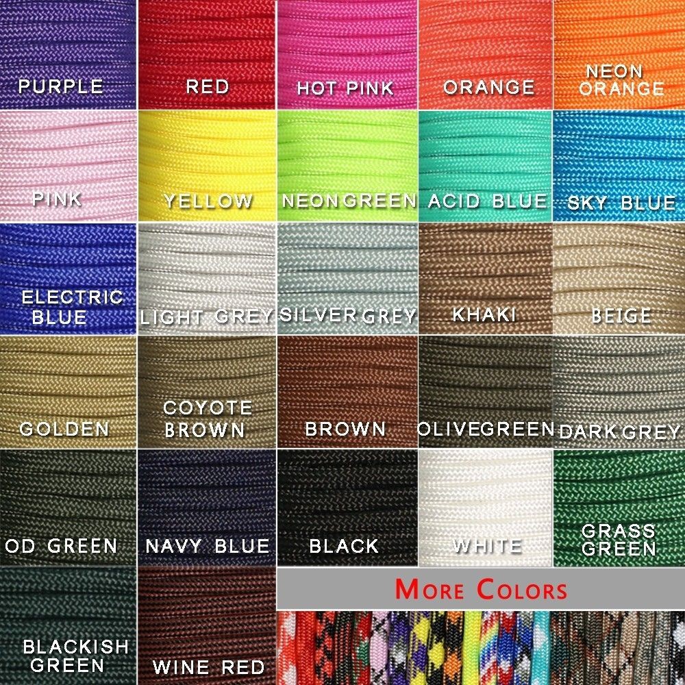 Paracord 550 Feet - 1szt 550 Paracord Parachute Cord Lanyard