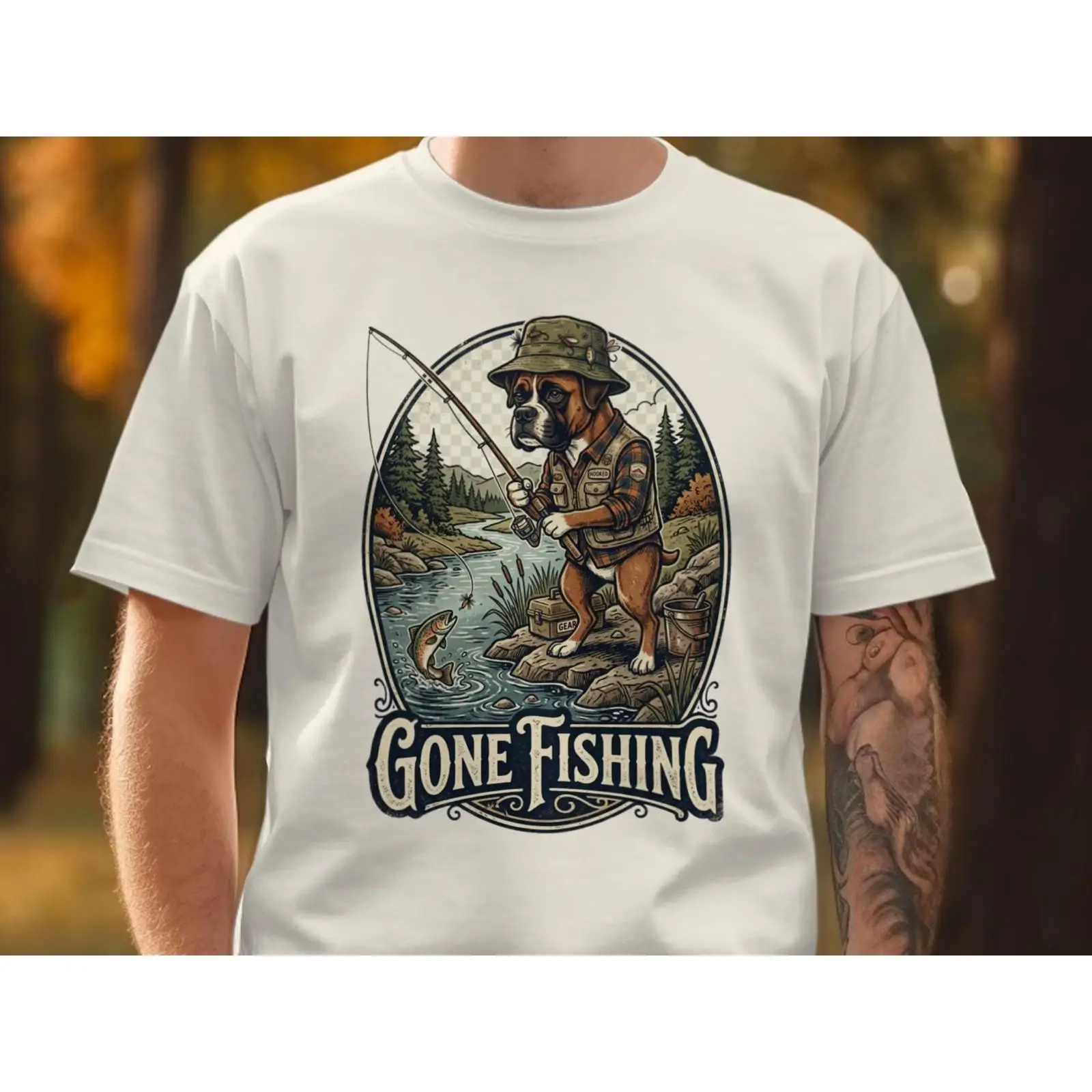 Koszulka Gone Fishing - Zabawn – Outdoor Adventure Ideas recenzja i cena