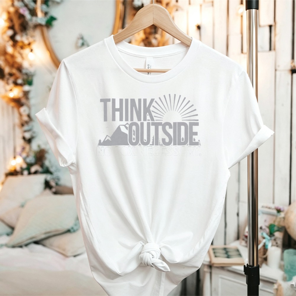 Koszulka z grafiką Think Outsi – Outdoor Adventure Quotes Short recenzja i cena