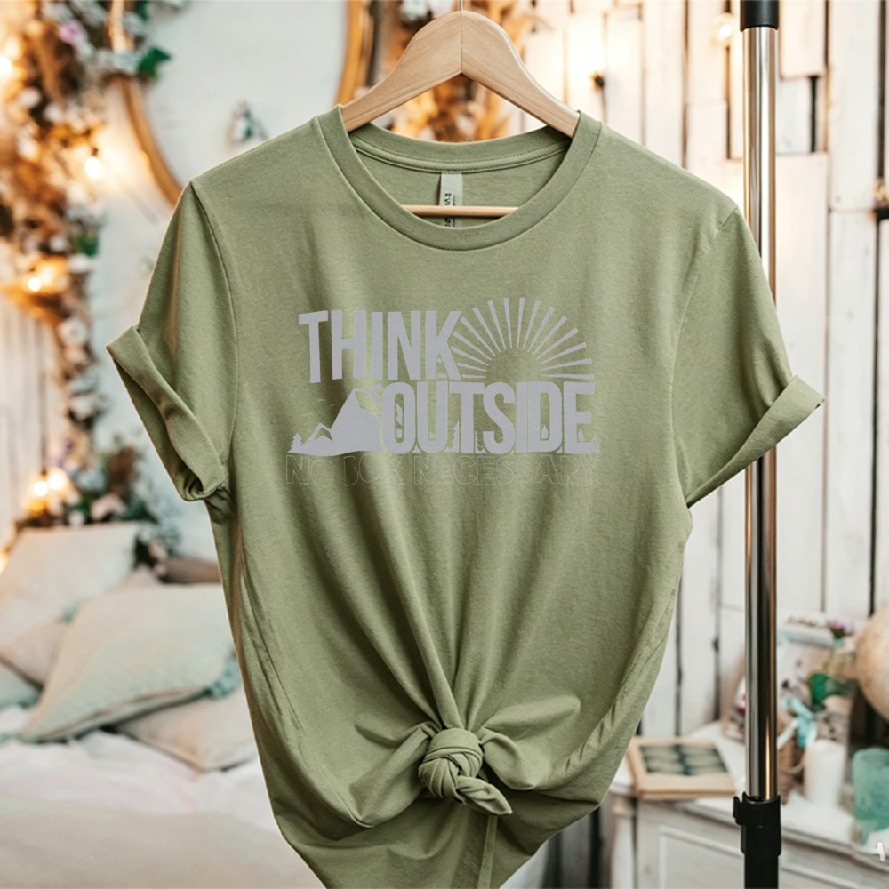 Koszulka z grafiką Think Outsi – Outdoor Adventure Quotes Short recenzja i cena