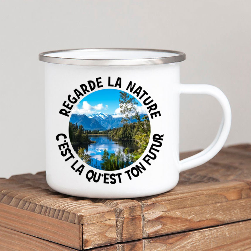 Leśny obóz Emaliowany kubek do – Outdoor Adventure Ideas recenzja i cena