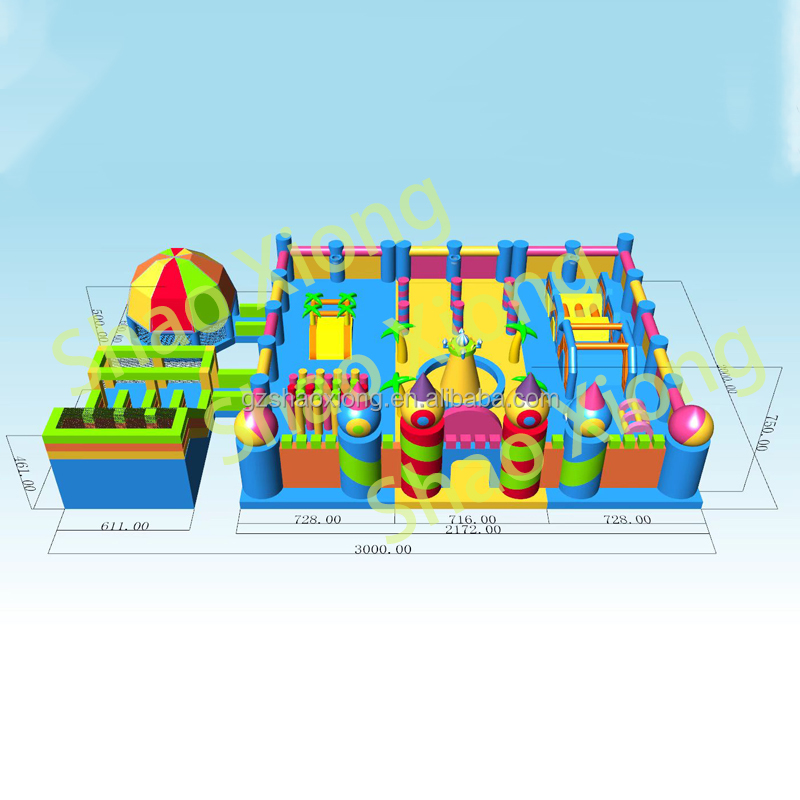 Komercyjny dmuchany trampolino – Outdoor Adventure Course recenzja i cena
